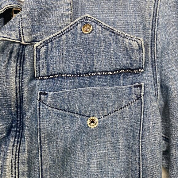 RTA Nicolas long line Utility Jacket 100% cotton raw hem long line S - Picture 8 of 14